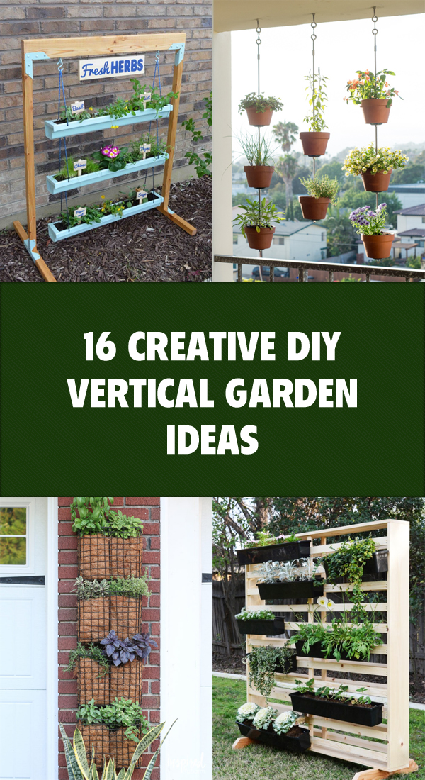 16 Creative DIY Vertical Garden Ideas