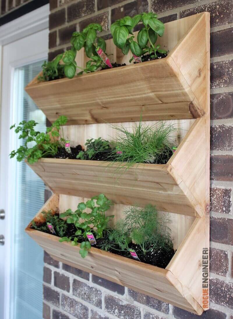 Cedar Wall Planter