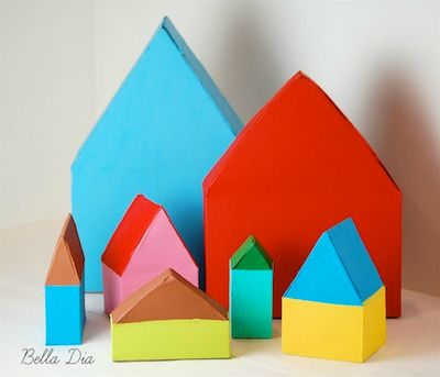Cereal Box Houses