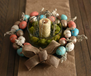 Easter Egg Candle Wreath