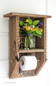 Reclaimed Wood Toilet Paper Holder