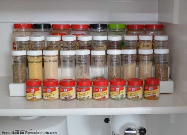 Simple Tiered Spice Rack