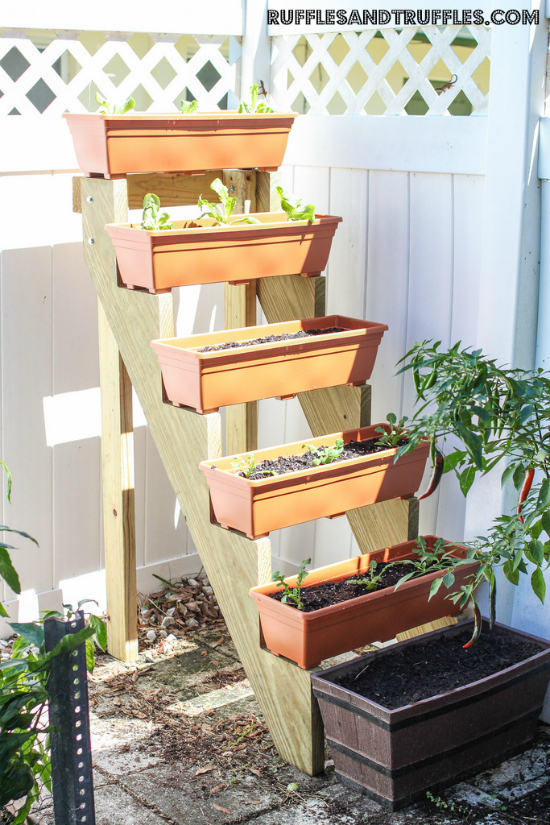 Stair Step Vertical Garden