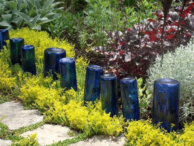 Wine Bottle Garden Border