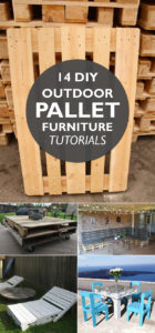 14 DIY Outdoor Pallet Furniture Tutorials