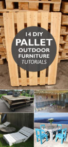 14 DIY Pallet Outdoor Furniture Tutorials