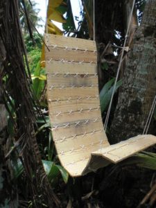 Paracord-Laced Hanging Pallet Chair
