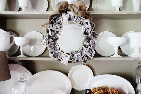 photo frame memory wreath