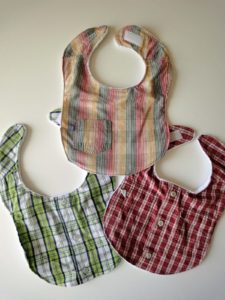 Baby Bibs out of old Shirts
