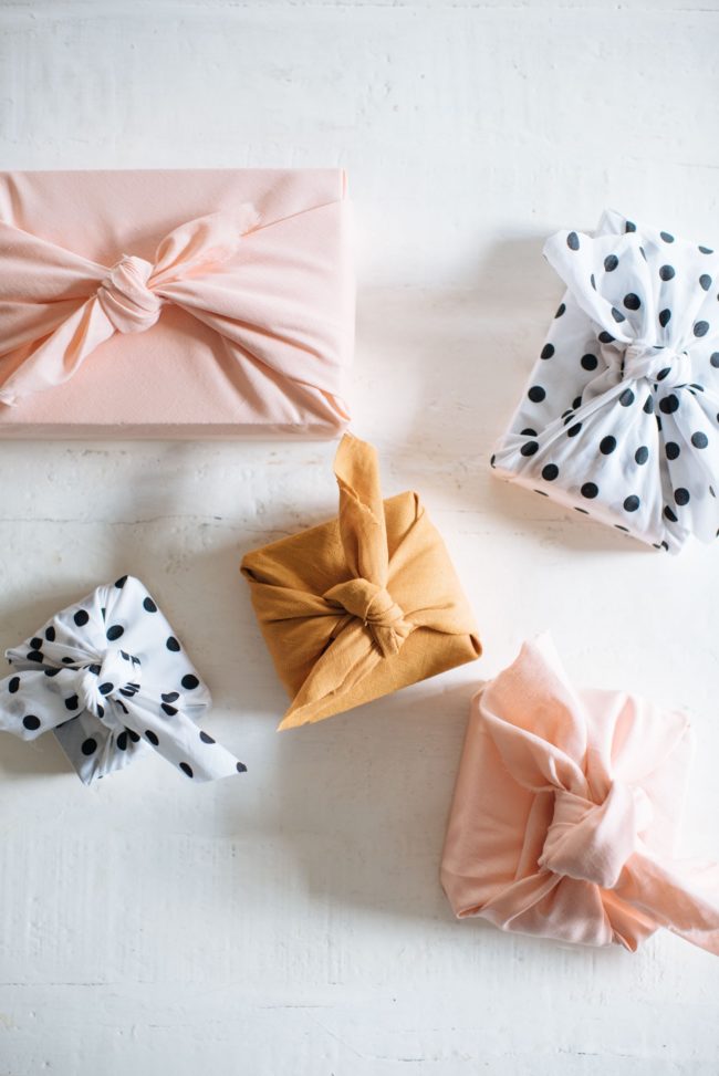 Fabric Wrapped Gifts
