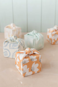 Knotted Fabric Wrapped Favor Boxes