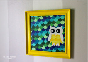Paint Chip Owl Art