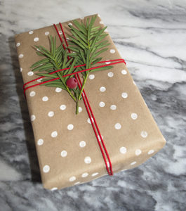 Stamped Wrapping Paper