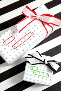 Word Search Gift Wrap