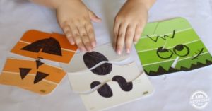 Halloween Paint Chip Puzzles