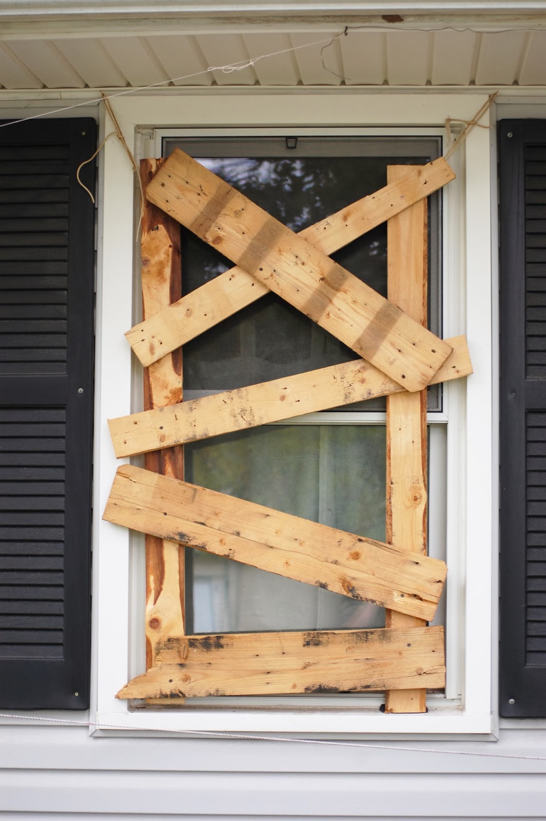 Boarded Window Halloween Decoration