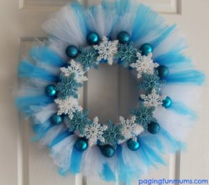 Frozen Tutu Wreath
