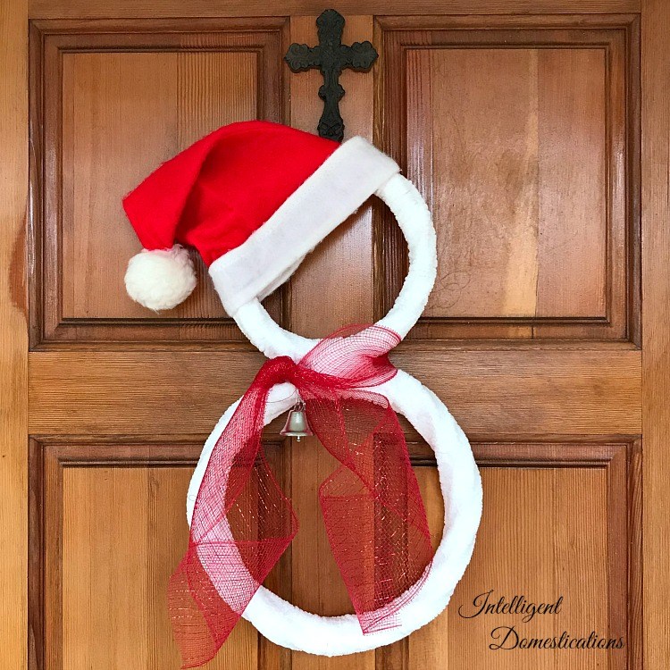 Santa Snowman Wreath