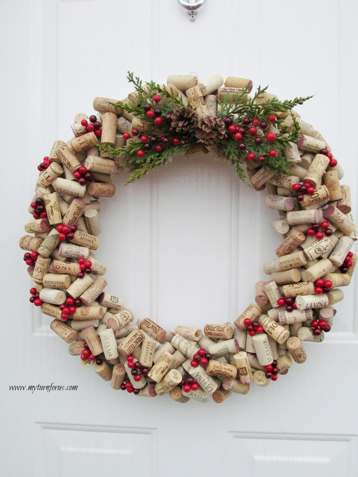 wine cork wreath