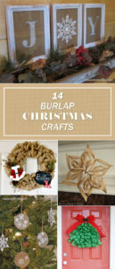 14 Beautiful Burlap Christmas Crafts