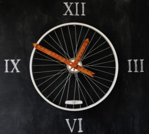 Bicycle Wheel Into Clock