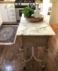 Sewing Table Into Kitchen Island