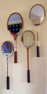 Tennis Rackets Into Mirrors