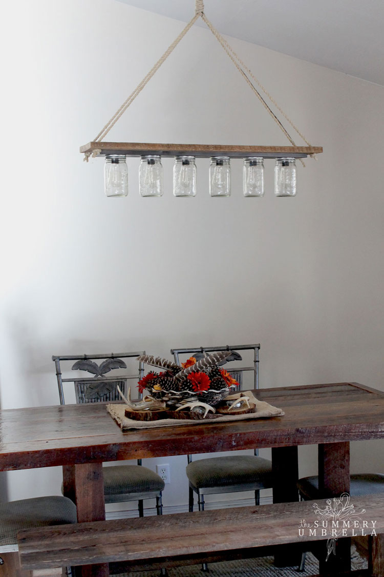 Mason Jar Pendant Light