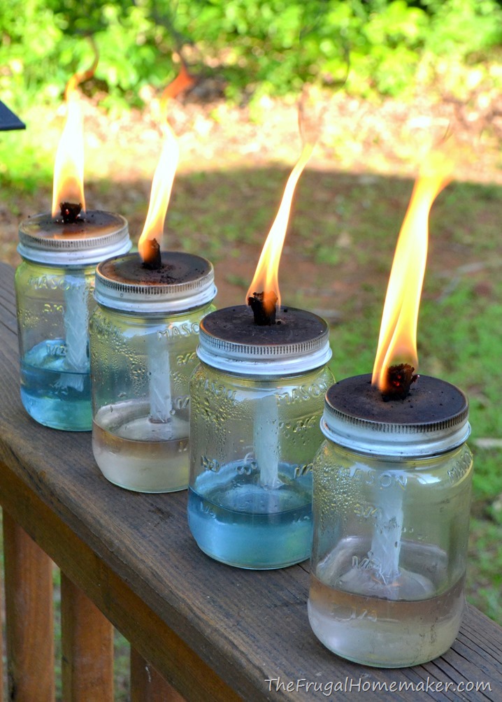 Mason Jar Tiki Torches