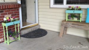 Old Drawers into Porch Planters