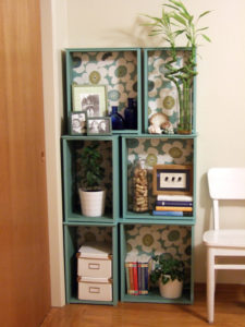 Modular Bookcase out of Salvaged Drawers