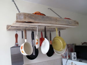 Pallet Pot Rack