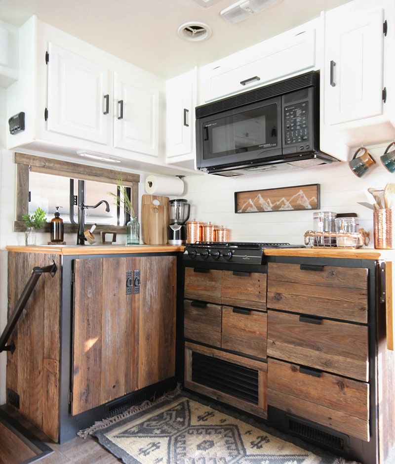 Reclaimed Wood Kitchen Cabinets