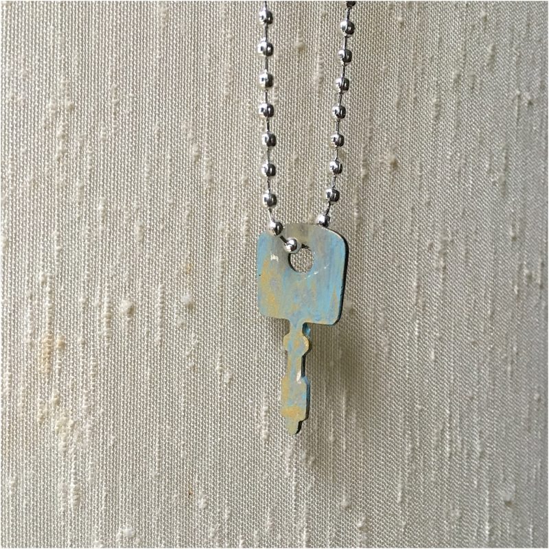 Painted Key Necklace