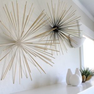 Wall Sculpture Using Bamboo Skewers
