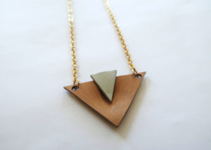 Plastic Geometric Necklace