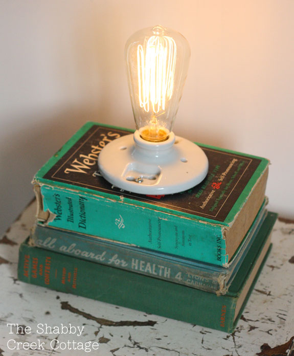 Lamp out of Books