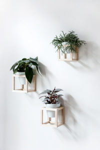 Wooden Hanging Wall Planters