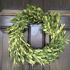 $1 Greenery Wreath