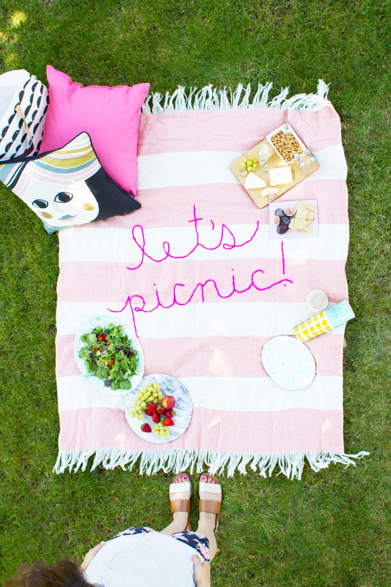 Giant Embroidery Picnic Blanket