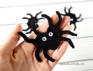 Crochet Heart-Shaped Spider