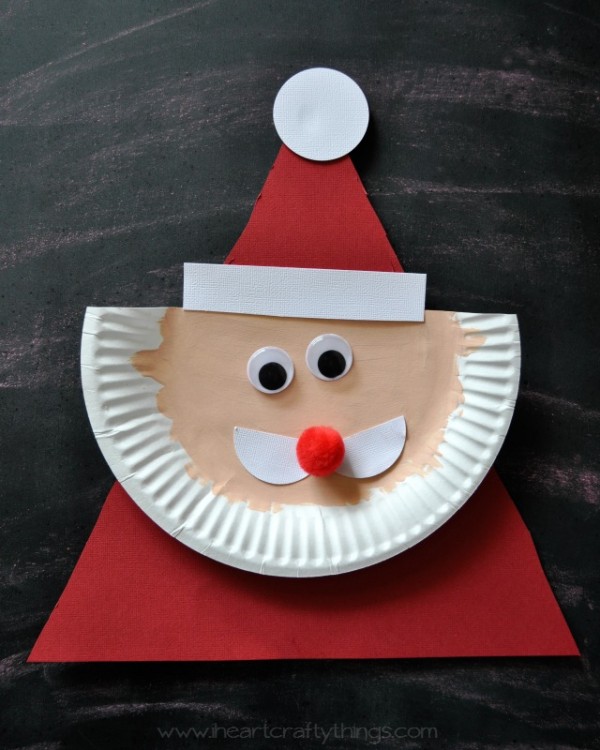 Paper Plate Santa