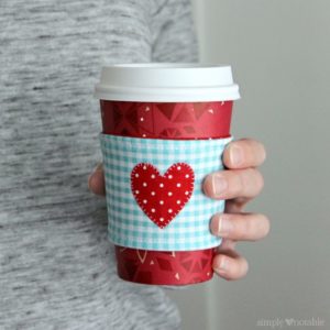 Heart Coffee Cozy