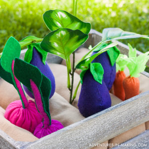 Plantable Felt Vegetable Garden