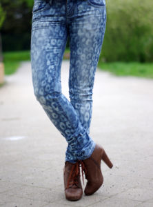 Animal Pattern Jeans