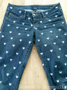 Heart Patterned Jeans