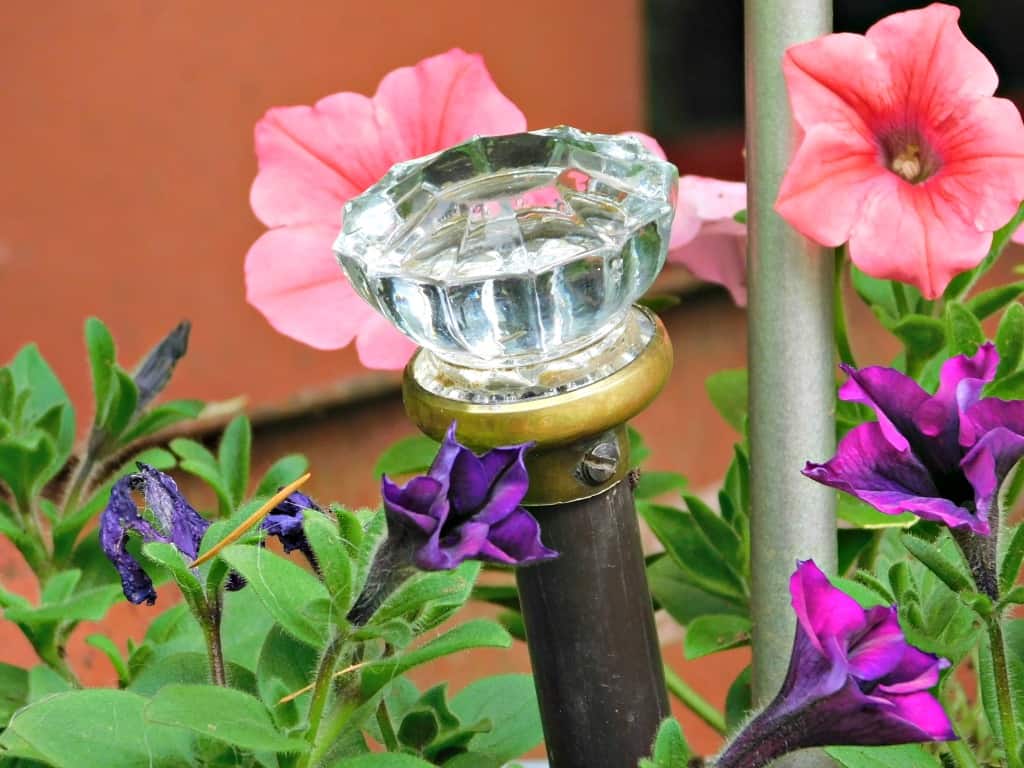 Upcycled Doorknob Garden Art