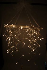 Hula Hoop Chandelier