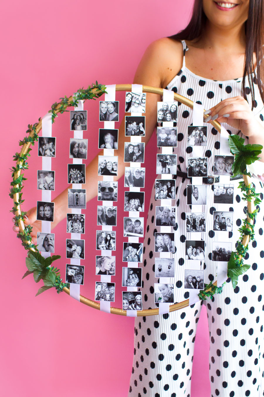 Hula Hoop Photo Display