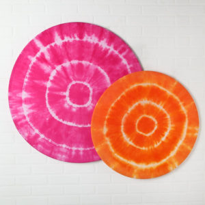 Tie Dyed Hula Hoop Wall Art